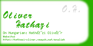 oliver hathazi business card